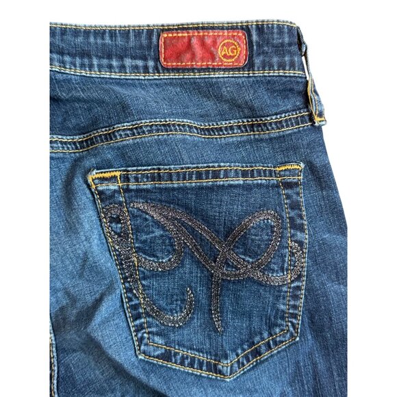 Adriano Goldschmied The Angel Womens Jeans Size 14 Blue Embroidered Pockets Low - Picture 5 of 5